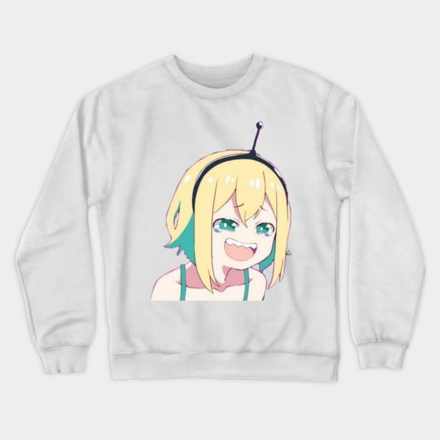 Laughing Pikamee Amano Crewneck Sweatshirt by Hentai-heaven